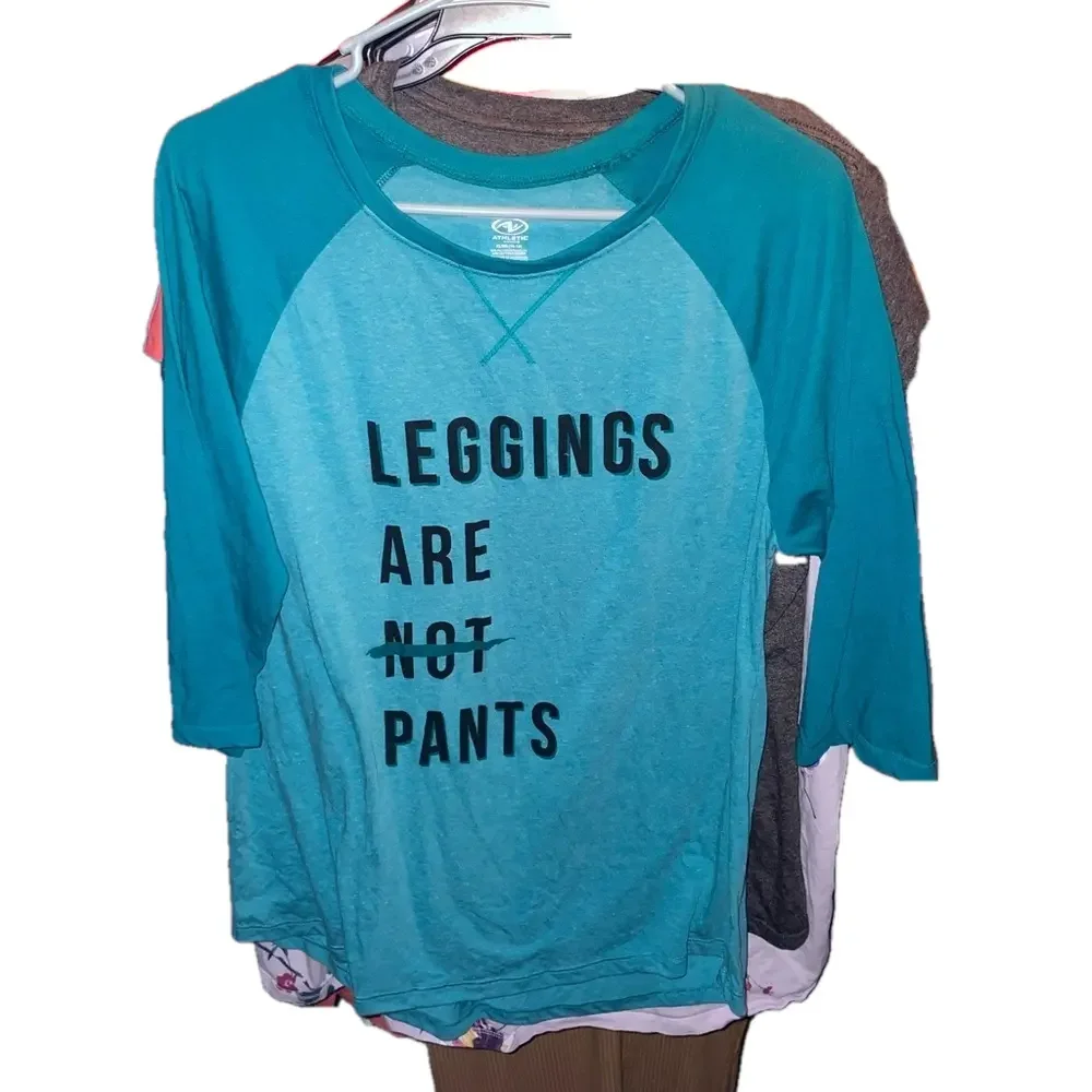“Leggings are not pants”- Graphic Baseball Tee *make offers*